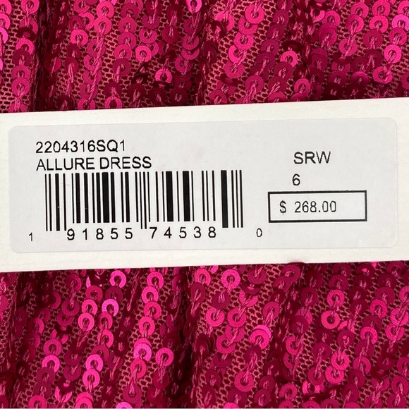 Trina Turk Allure Pink Sequin Mini Dress Size 6 NWT - Picture 8 of 9